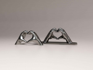Heart from heads Modelo de Impressão 3D