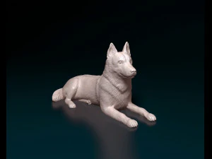 Cane husky Modello di stampa 3D