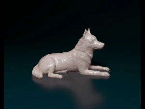 Husky dog 3D Print Model
