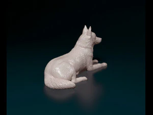 Husky dog 3D Print Model