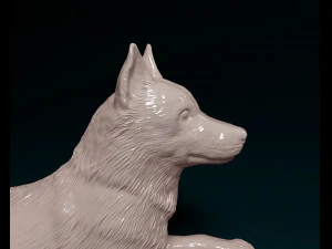 Husky dog 3D Print Model