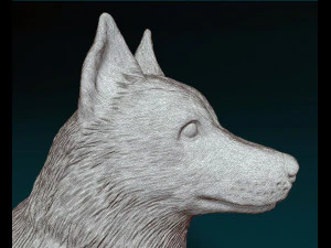 Husky dog 3D Print Model
