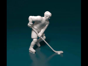 Ice Hockey player 3D Print Model
