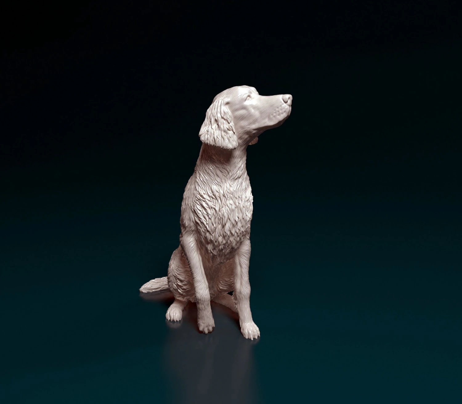 Irish red Setter 3D Print Model .c4d .max .obj .3ds .fbx .stl .blend 