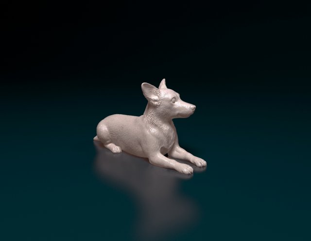 Jack Russell cross Modello di stampa 3D .c4d .max .obj .3ds .fbx .stl .blend 