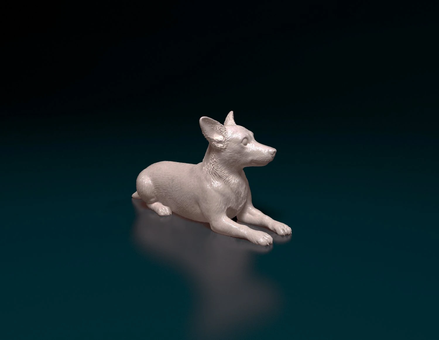 Jack Russell cross 3D Print Model .c4d .max .obj .3ds .fbx .stl .blend 