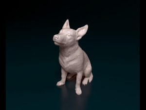 Jack Russell short-legged Modello di stampa 3D