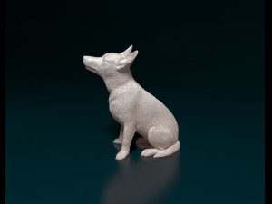 Jack Russell short-legged Modello di stampa 3D