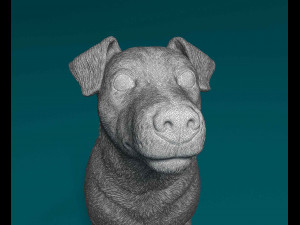 Jack Russell short-legged Modello di stampa 3D
