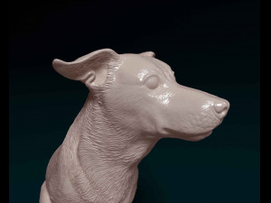 Jack Russell sitting Modello di stampa 3D