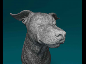 Jack Russell sitting Modello di stampa 3D