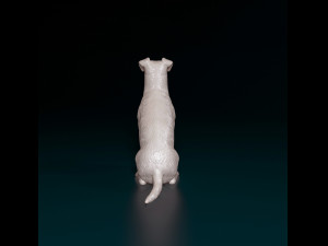 Jack Russell sitting 2 3Dプリントモデル