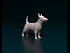 Jack Russell terrier Modello di stampa 3D