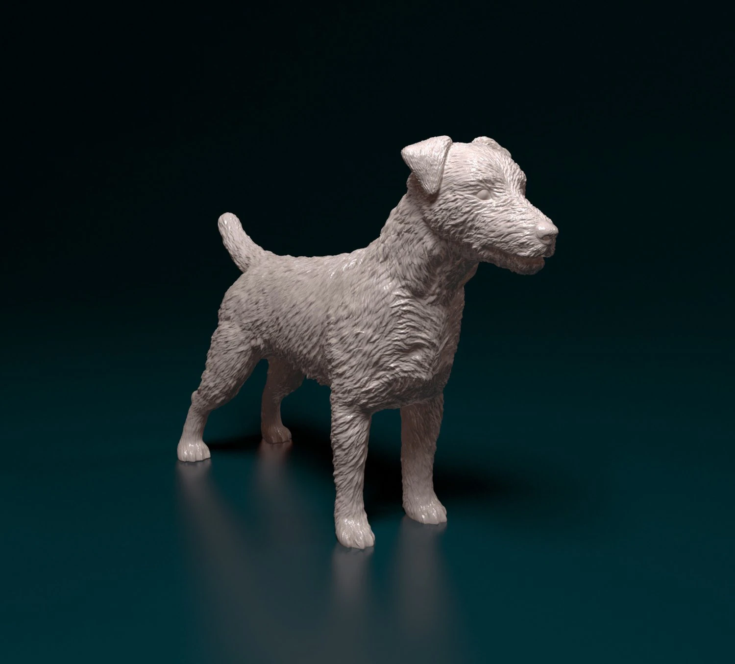 Jagdterrier 3D Print Model .c4d .max .obj .3ds .fbx .stl .blend 