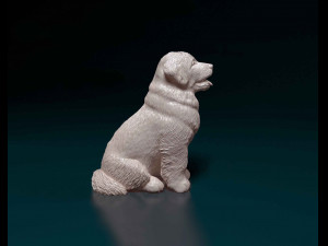 Leonberger puppy Modello di stampa 3D