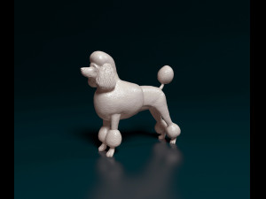 Poodle Lion-haired 3D प्रिंट मॉडल