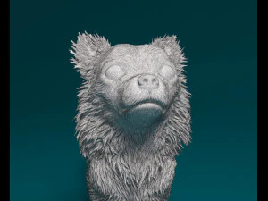 Chihuahua Long-haired 3D Print Model