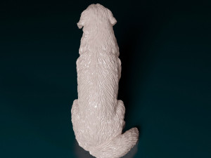 Newfoundland sitting 3D-printmodel