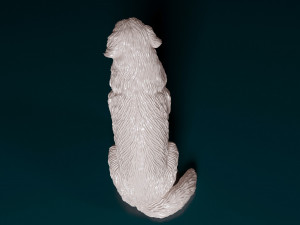Newfoundland sitting 3D-printmodel