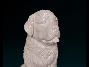Newfoundland sitting 3D-printmodel