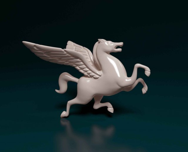 Pegasus Modelo de Impressão 3D .c4d .max .obj .3ds .fbx .stl .blend 
