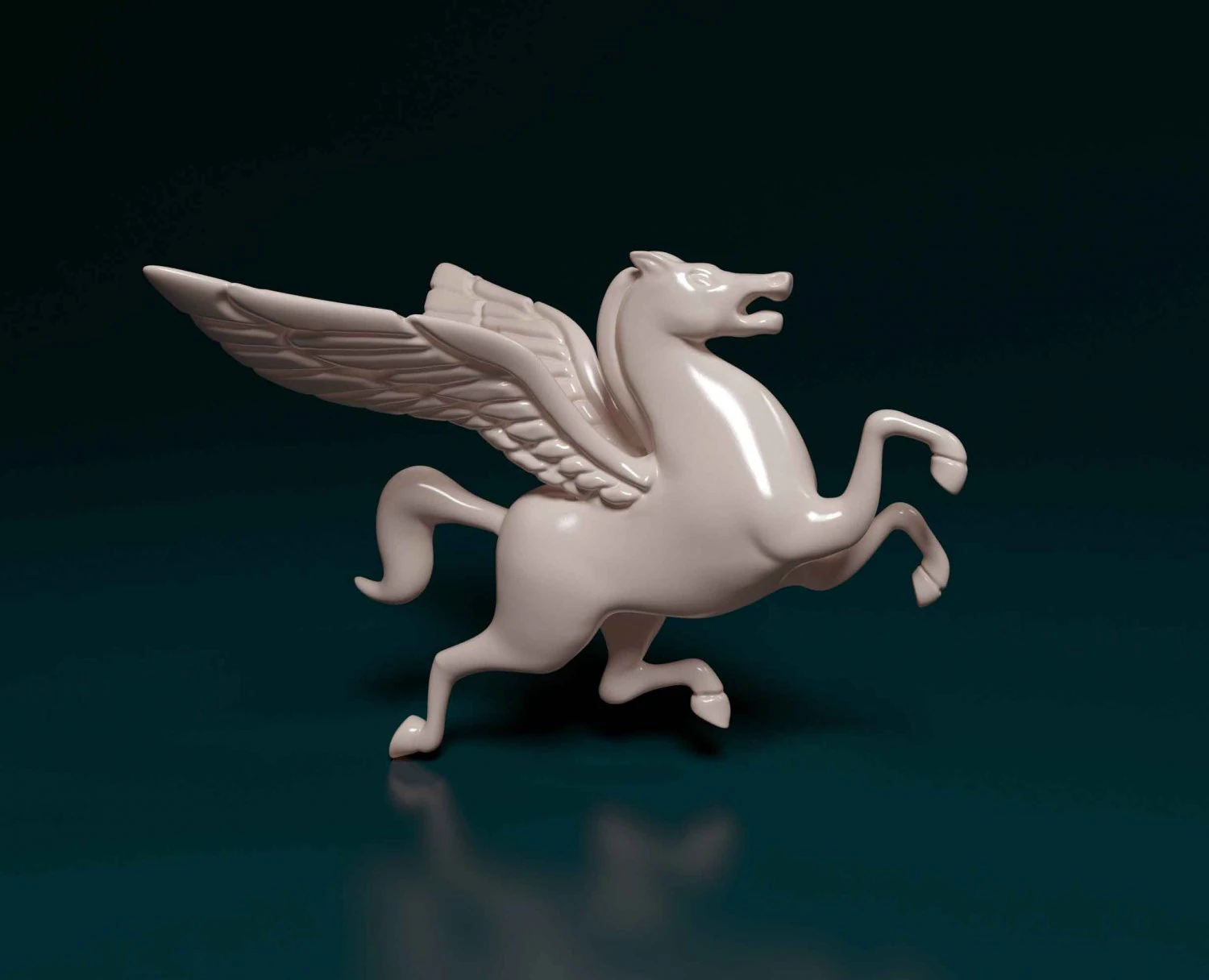 Pegasus 3D Print Model .c4d .max .obj .3ds .fbx .stl .blend 
