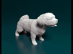 perro pequinés Modelo de impresión 3D