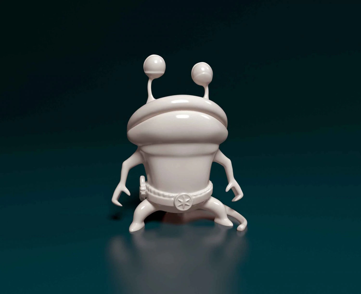 Monster 02 3D Print Model .c4d .max .obj .3ds .fbx .stl .blend 