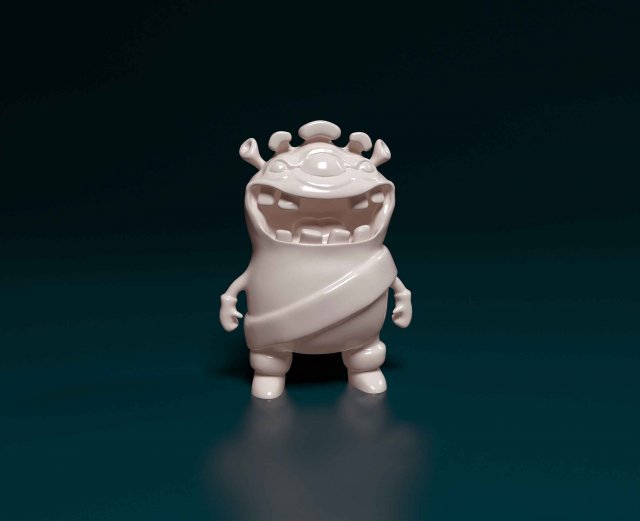 Monster 03 Modelo de Impressão 3D .c4d .max .obj .3ds .fbx .stl .blend 