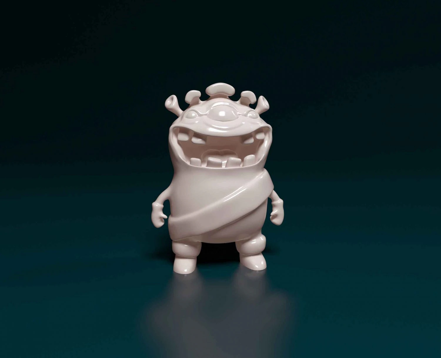Monster 03 3D Print Model .c4d .max .obj .3ds .fbx .stl .blend 