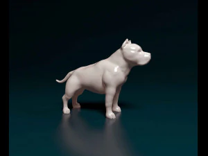 Pitbull 3D Print Model