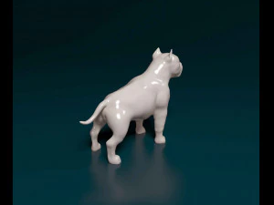 Pitbull 3D Print Model