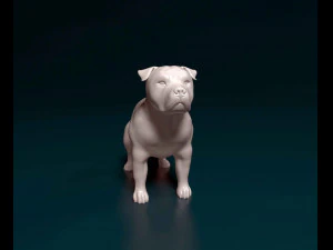 Pitbull 3D Print Model