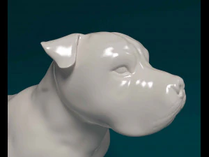 Pitbull 3D Print Model