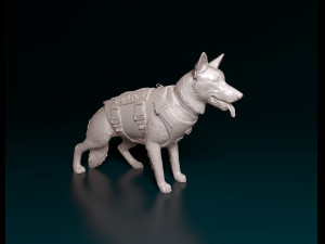 Police dog 3D Print Model