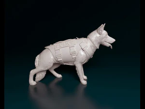 Police dog 3D Print Model