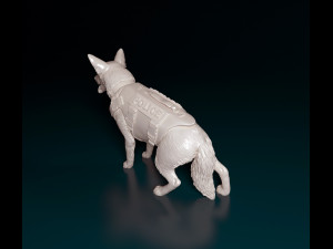 Police dog Modelo de Impressão 3D