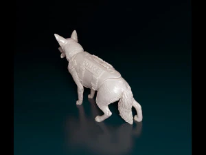 Police dog 3D Print Model