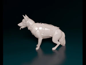 Police dog 3D Print Model