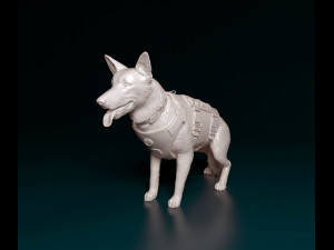 Police dog Modelo de Impressão 3D