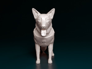 Police dog Modelo de Impressão 3D