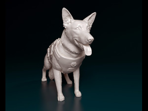 Police dog Modelo de Impressão 3D