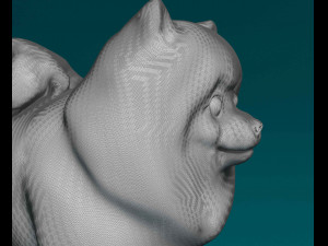 Pomeranian dog 3Dプリントモデル