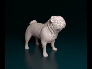 Pug dog 2 3D Print Model