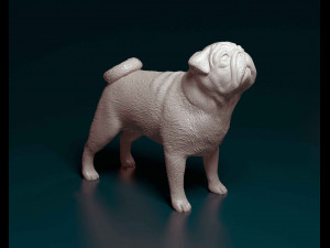 Pug dog Modelo de impresión 3D