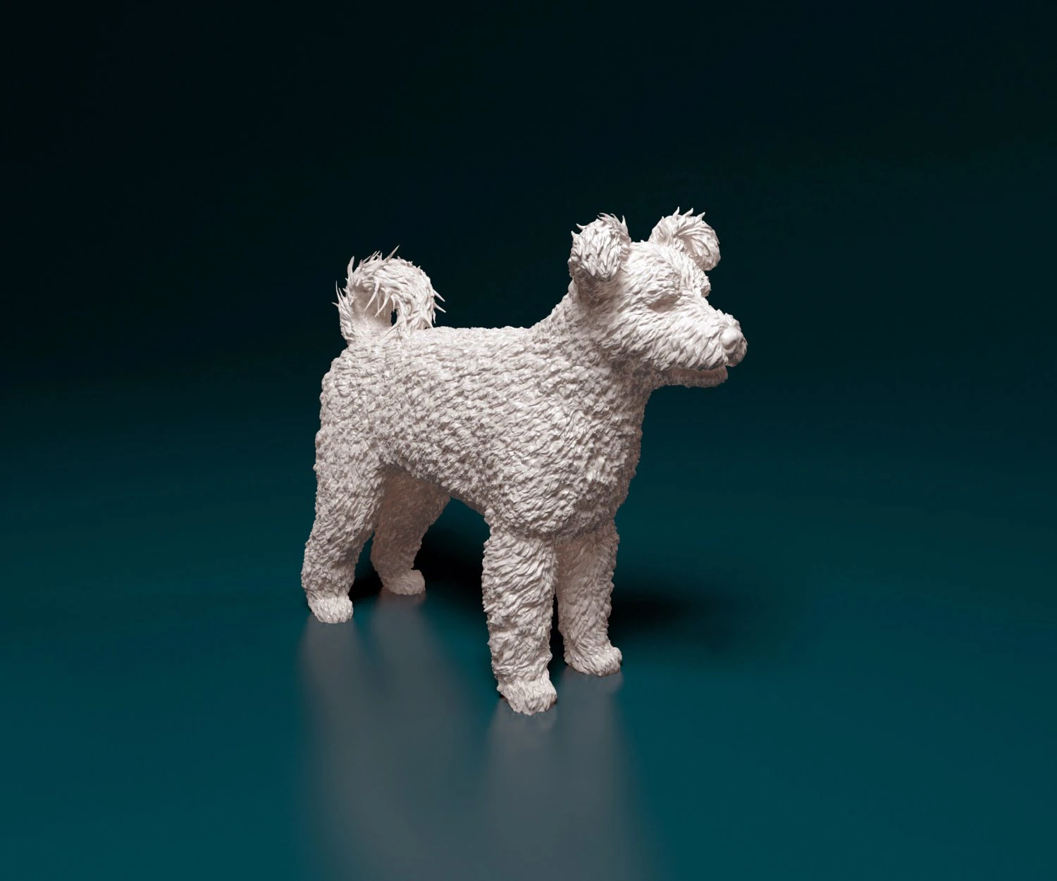 Pumi dog 3D Print Model .c4d .max .obj .3ds .fbx .stl .blend 