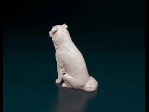 Retriever sitting 3D Print Model