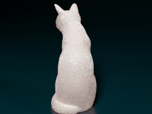 Russian Blue cat 3D Baskı Modeli