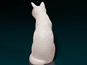 Russian Blue cat 3D Print Model