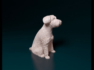 Schnauzer dog Modèles 3D en vedette